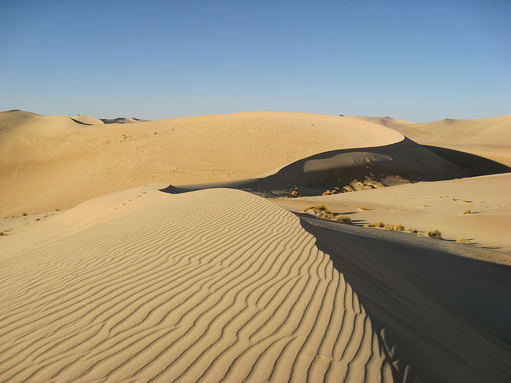 Argélia, Sahara, deserto, dunas, areia, Duna de areia, paisagem