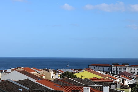 Ponta delgada, krajina, obloha, Horizont