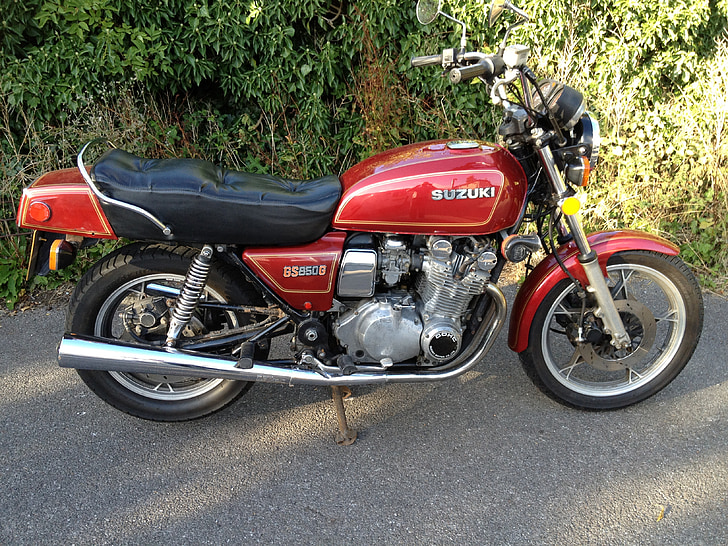 Classic motor sykkel, Suzuki gs850g, 850cc drømmen tur.
