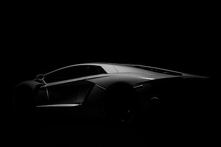 automobile, automotive, car, dark, vehicle, night, black background
