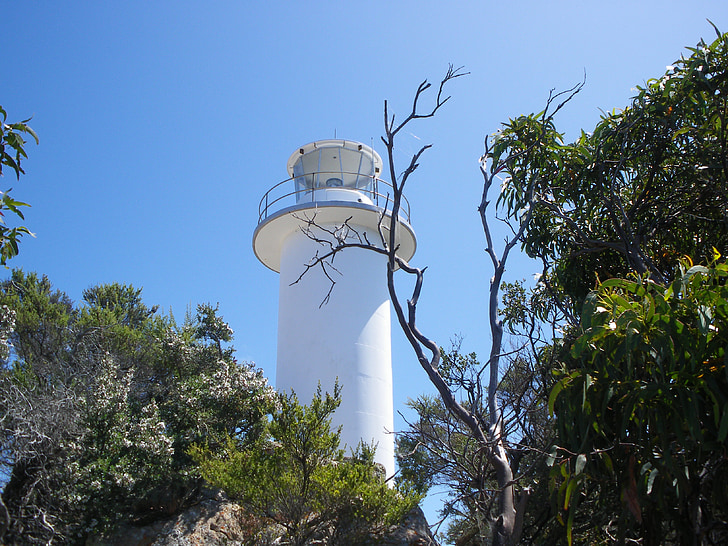 lighthouse, sky, island, tasmania, ocean
