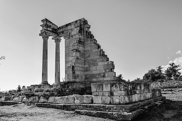 Kypros, Apollo hylates, Sanctuary, antiikin, kreikka, historiallinen, Välimeren