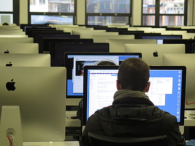 adult, business, classroom, computers, desk, desktop, education