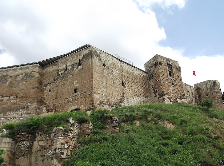 Castle, væg, på, arkitektur, historie, berømte sted, Fort