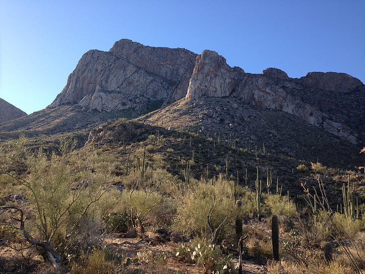 berg, woestijn, Arizona, natuur, landschap, scenics, buitenshuis