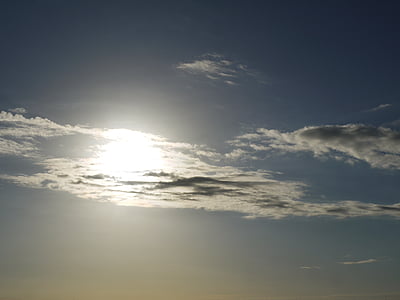 clouds, morgenstimmung, back light, sun, morning, mood, hidden