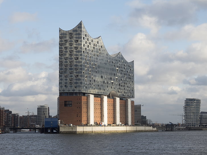 Hamburg, Landmark, Elbe philharmonic hall, kota Hanseatic, Jerman, Port, Kuil Wong Tai Sin