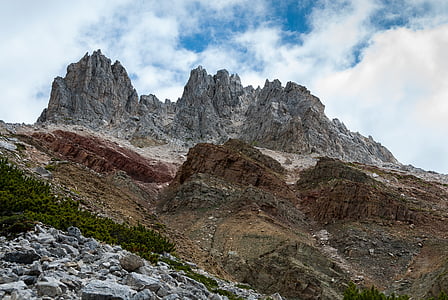 mountains, white horn, bletterbach, south tyrol, landscape, dolomites