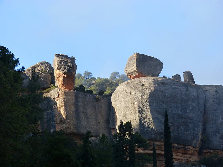 pedras, Montsant, pedra calcária, formas orgânicas, Priorat