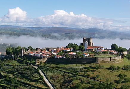 Portugal, Bragança, vallarna, turer, väggen, medeltida