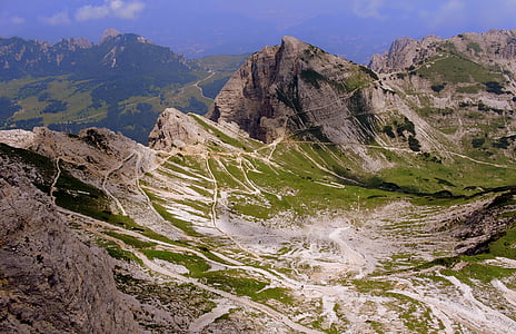 Hora, stezka, pěší turistika, pohoda, Alpy, Nadmořská výška