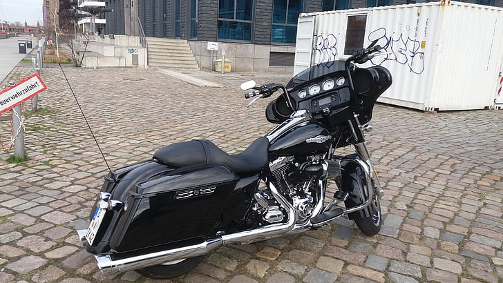 Berlin, Spree, Harley Davidson, Transport, Straße