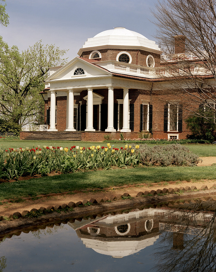 Monticello, Domov, historické, Thomas jefferson, Predseda, Architektúra, historické