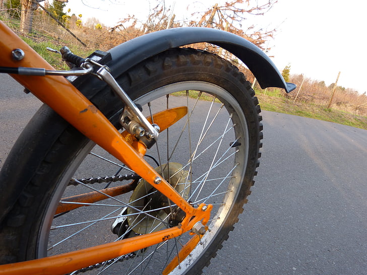 cykel, Mogen, hjulet, mountainbike, ekrar, Stäng, profil
