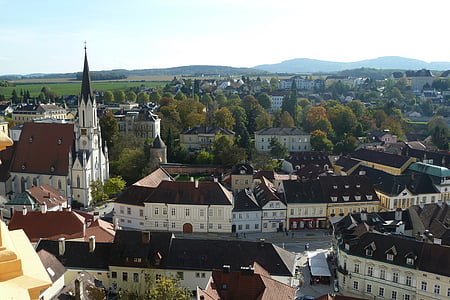 Melk, thành phố, Trung tâm, Outlook, Stadtmitte, Nhà thờ, Wachau
