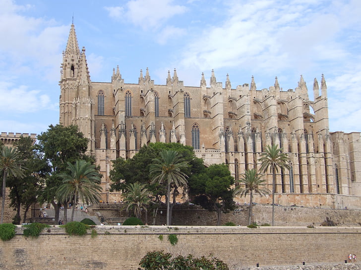Katedral, Palma de mallorca, Gereja, Mallorca, arsitektur, tempat terkenal, Spanyol