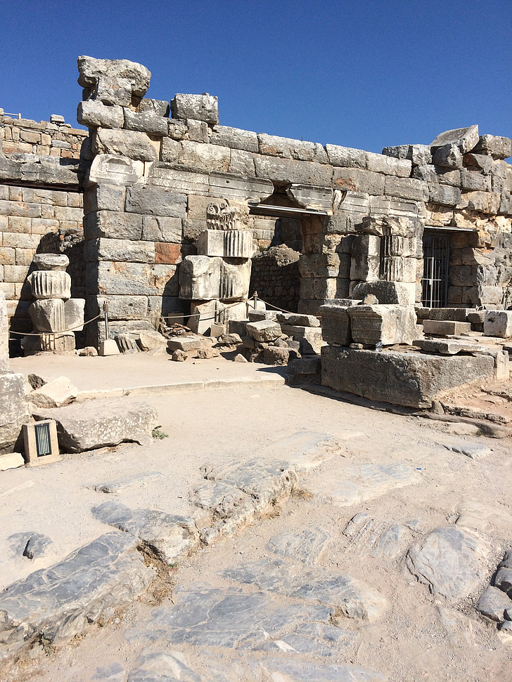 ruinerne, Efesos, gamle, arkitektur, arkæologi, tyrkisk, Tyrkiet