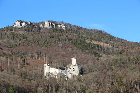 Neu-bechburg, Castle, Schweiz, Schweiz, Burg, Sky, Blau