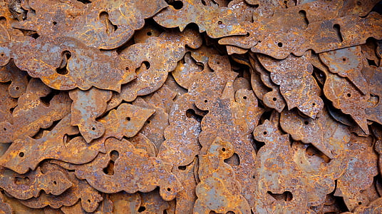 orificio de llave, orificios del, acero inoxidable, oxidado, antiguo, metal, antiguo