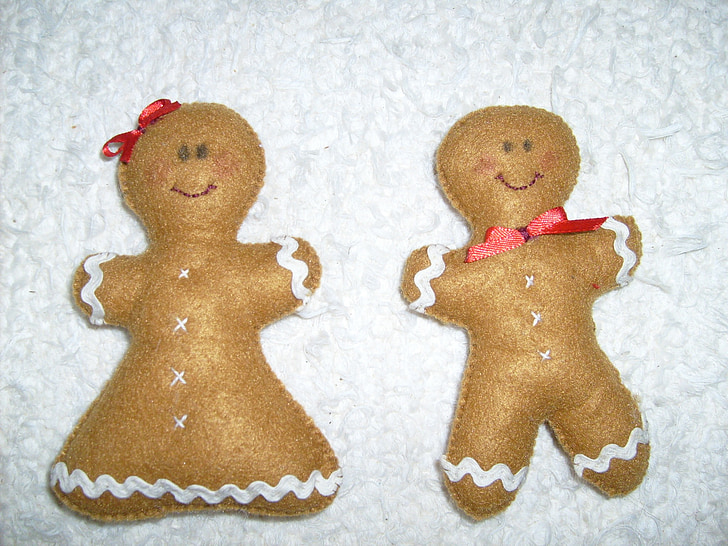 gingerbread, textile, mézi, christmas, game, gift