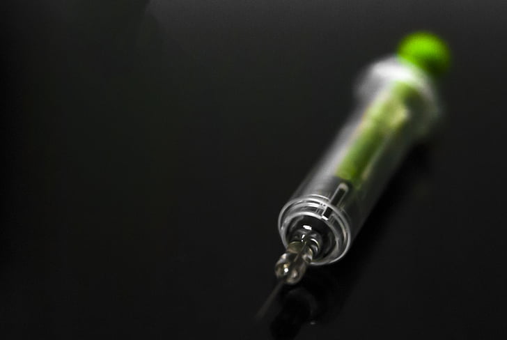 close-up, depth of field, needle, syringe, injecting, healthcare And Medicine, vaccination