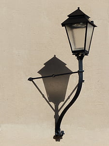 gadelygte, lanterne, lampe, belysning, lys