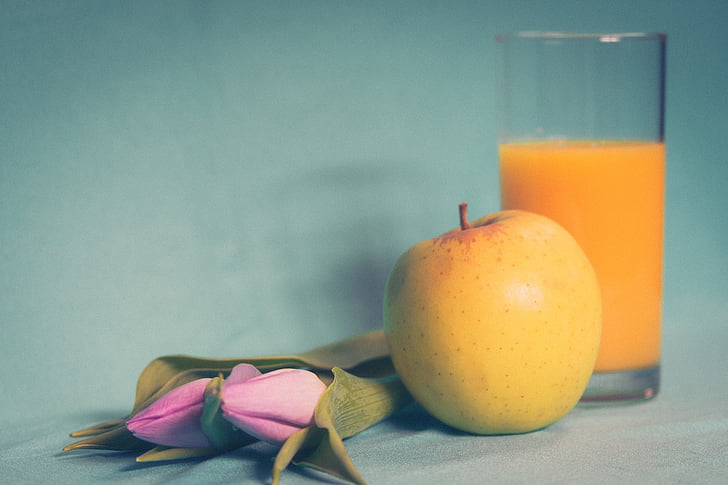 Apple, trái cây, rõ ràng, uống rượu, thủy tinh, màu da cam, chất lỏng