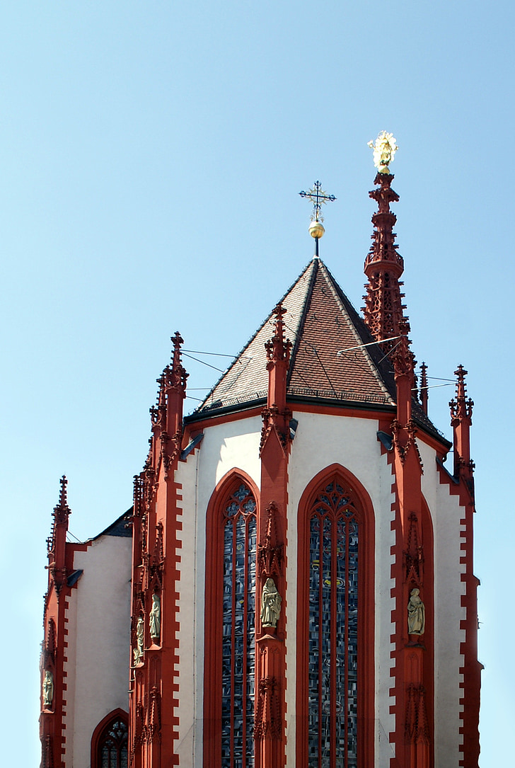 kirke, Mary's chapel, Würzburg, historisk set, afsnit, middelalderen, schweiziske franc