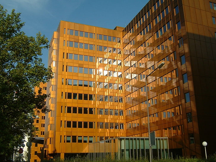 Франкфурт на Майн, Германия, сграда, офиси, офис, архитектура, град