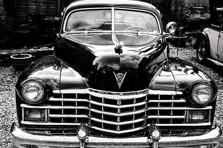 Vintage, coche, Cadillac, automóvil, vehículo, clásico, diseño