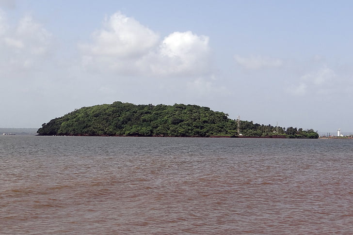 Ilha St. jacinto, Goa, Mar Arábico, Ilha, Índia