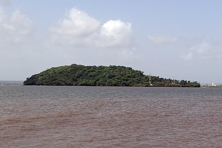 St jacinto ön, Goa, Arabiska havet, ön, Indien