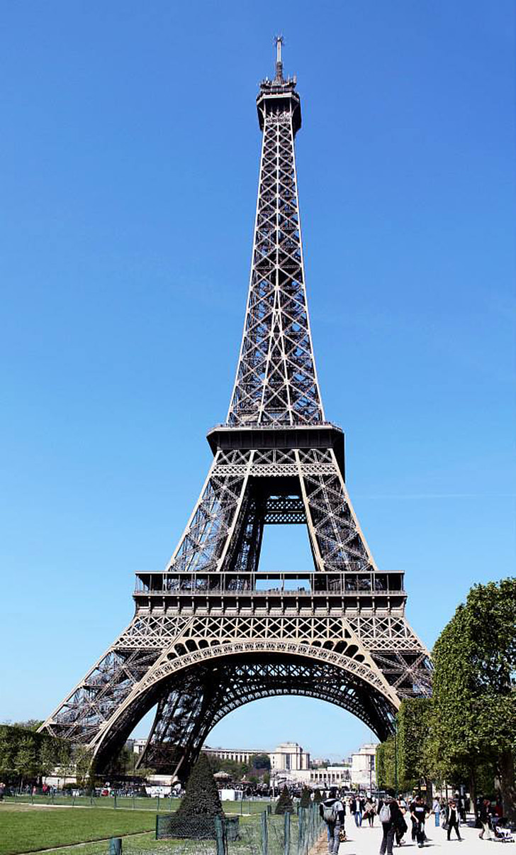 Eiffeltornet, Frankrike, Paris, helgdagar, skönhet, byggnad, arkitektur