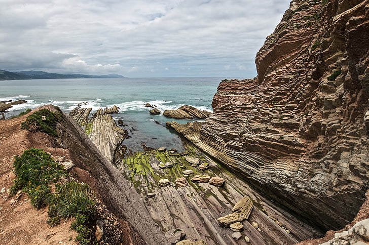 Cliff, skaly, modrá, Príroda, Príroda, vody, Beach