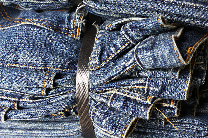 jeans, Denim, tyg, plagget, mode, blå, textil
