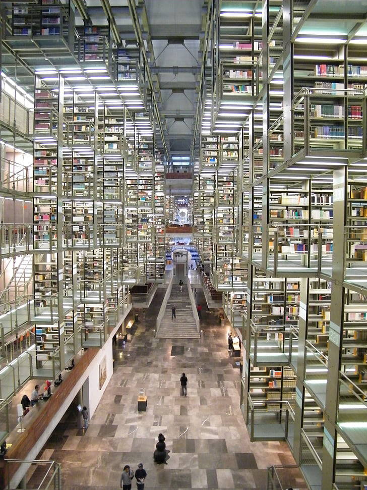 könyvtár, Mexikó, város, Egyetem, UNAM, közösségi vívmányok, oktatás