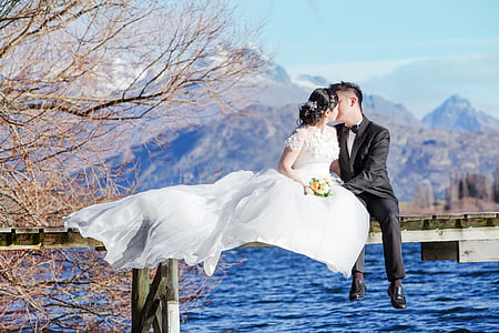 láska, Nový Zéland, South, Queenstown, jazero, prewedding, medové týždne
