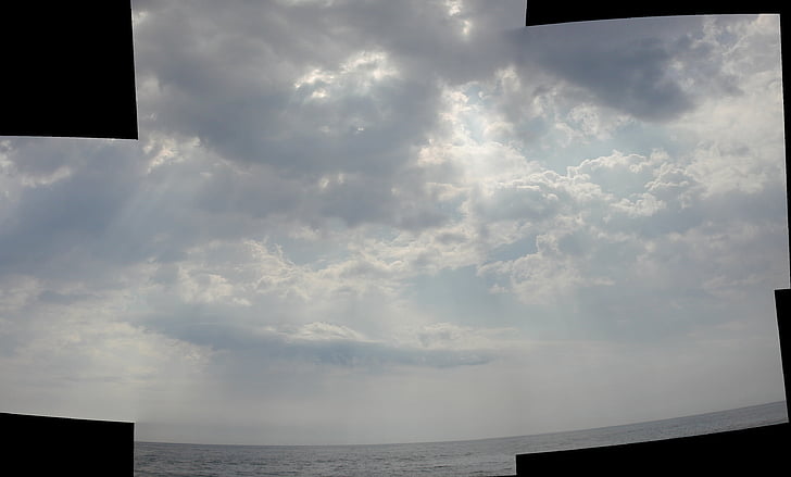 Panorama, moln, Sky