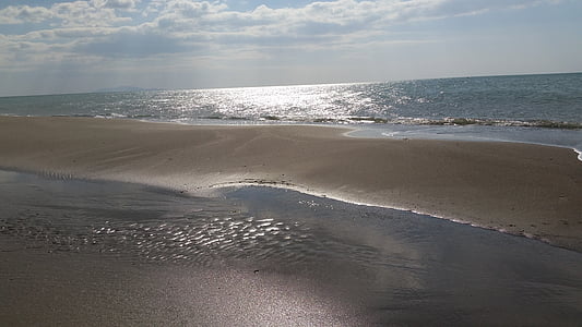 mer, plage, sable, vacances, Dim, Costa