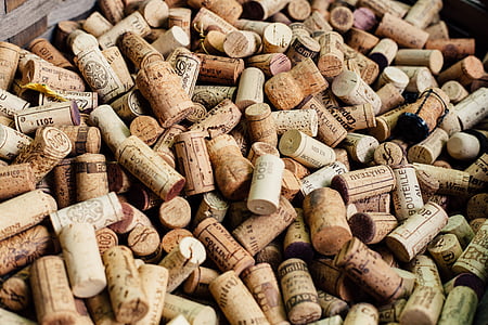 wijn, kurken, ambachtelijke, hout, Cork - stop