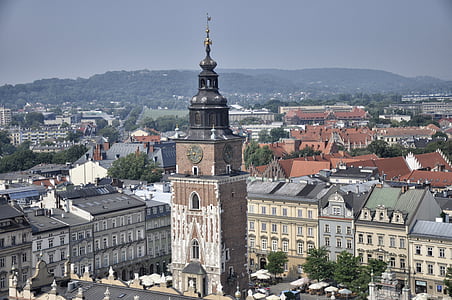 Krakkó, Lengyelország, Cloth hall sukiennice, a piac, építészet, turizmus, emlékmű