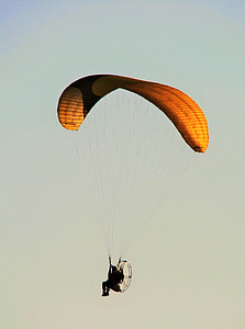 parafoil motorizado, paracaídas, Pabellón, motor, aerotransportado, exhibición aérea