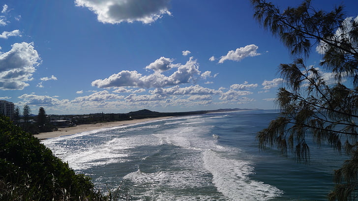 Sunshine coast, Queensland, Ausztrália, Surf beach