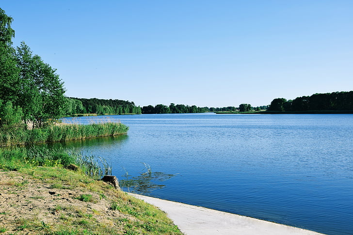 Lake, vesi, Luonto, sininen, maisema, kesällä