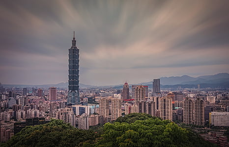Taipai, taipai101, Taipei, taipei101, mrakodrap, dlhé expozície, mesto