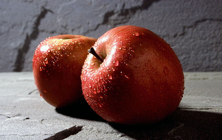 แอปเปิ้ล, สีแดง, ผลไม้, อาหาร, มีสุขภาพดี, สดใหม่, หวาน