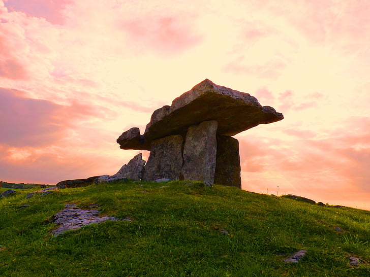 ドルメン, 新石器時代, 墓, アイルランド, 神秘的です, パズル, ドルメンの墓