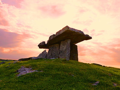 石棚, 新石器时代, 坟墓, 爱尔兰, 神秘, 谜题, 石墓