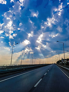 pilvet, Road, Turkki, Cloud - sky, kuljetus, valtatie, tulevat toimet