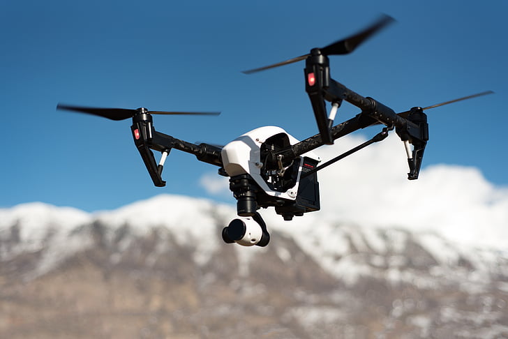 drone, Sky, appareil photo, distant, contrôle, robot, avion